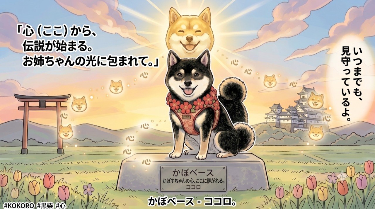 Illustrated KOKORO memorial style banner